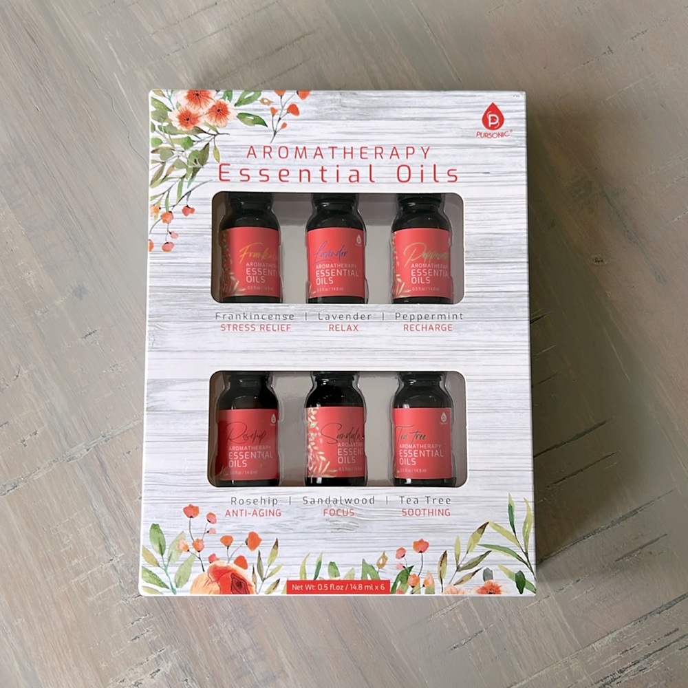 🆕 Pursonic Aromatherapy Essential Oils. Sealed. NWT.